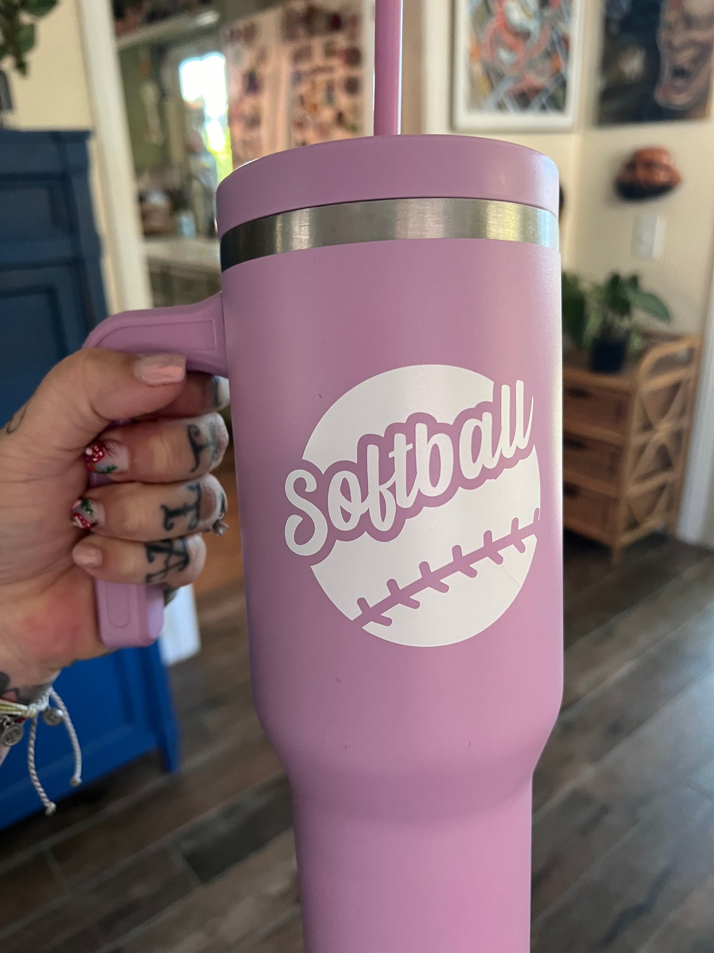 Softball sticker