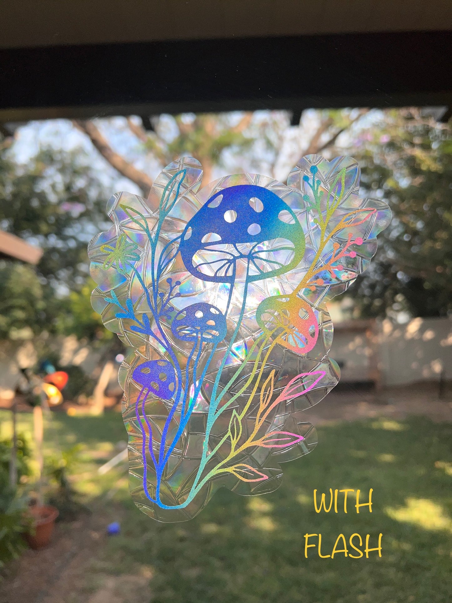 Mushroom window cling