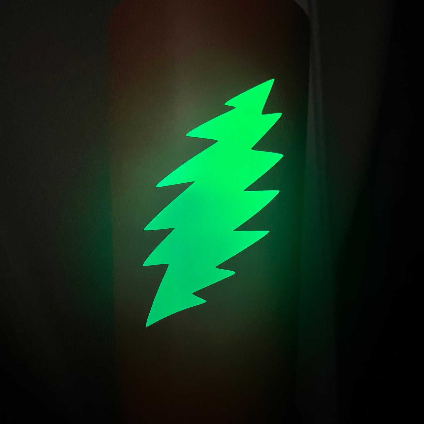 Glow in the dark- Bolt sticker