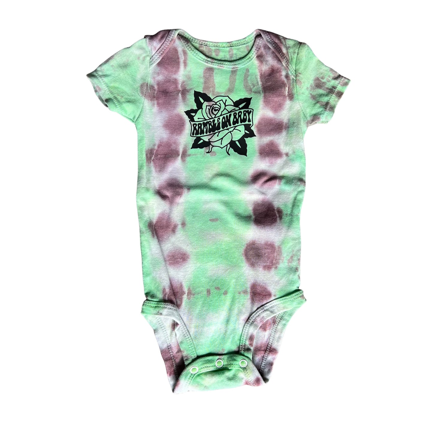 6-9 month baby onesie - Rose