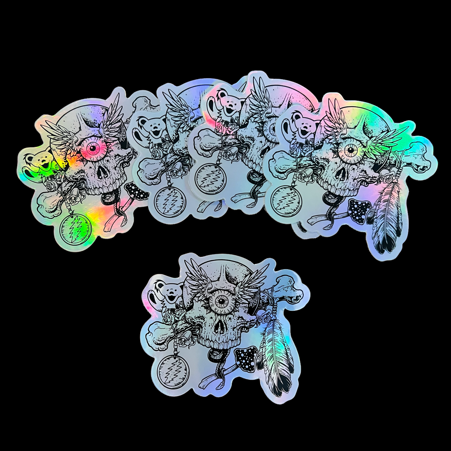 Flyclops holographic sticker
