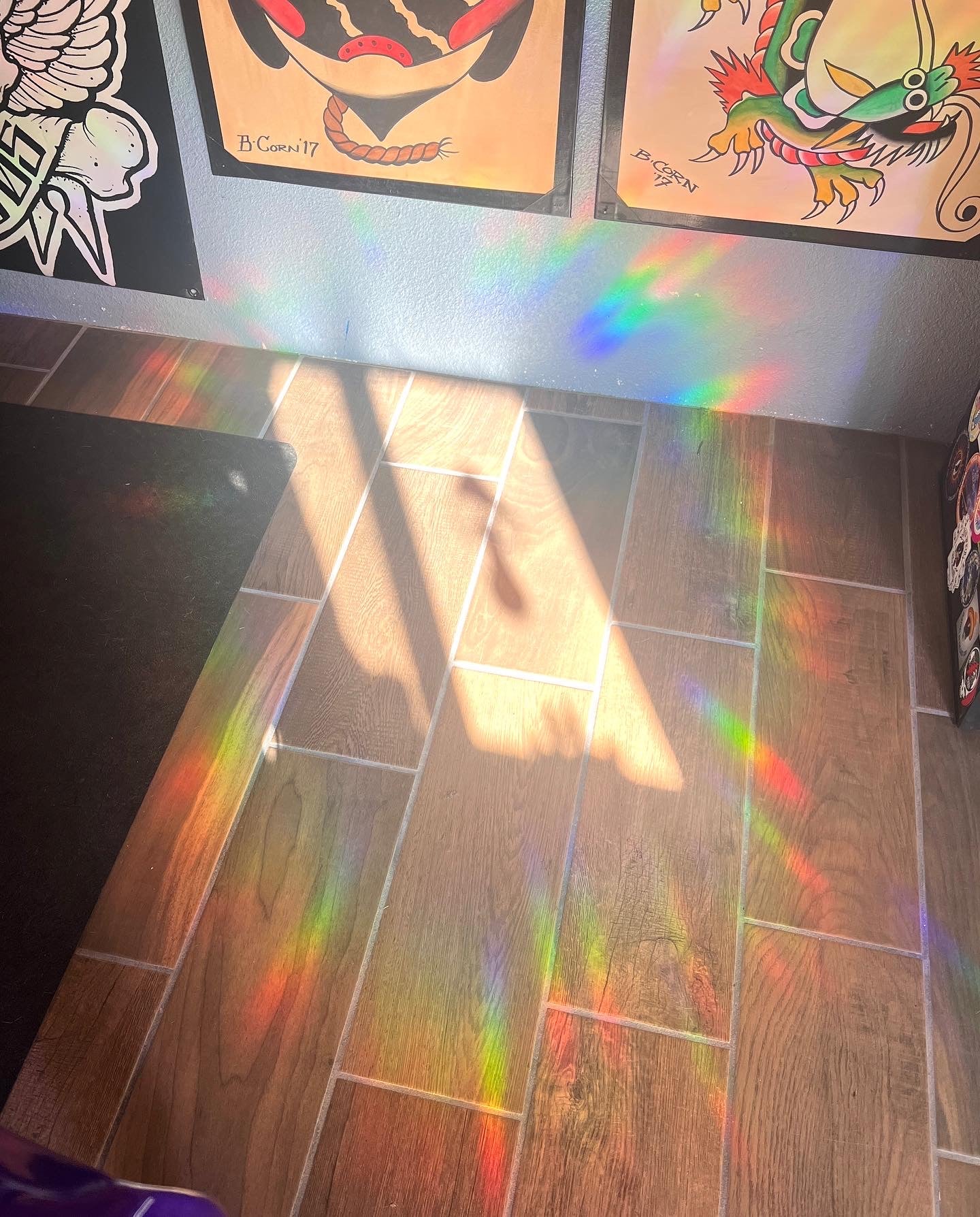 Crystal Mushroom window cling