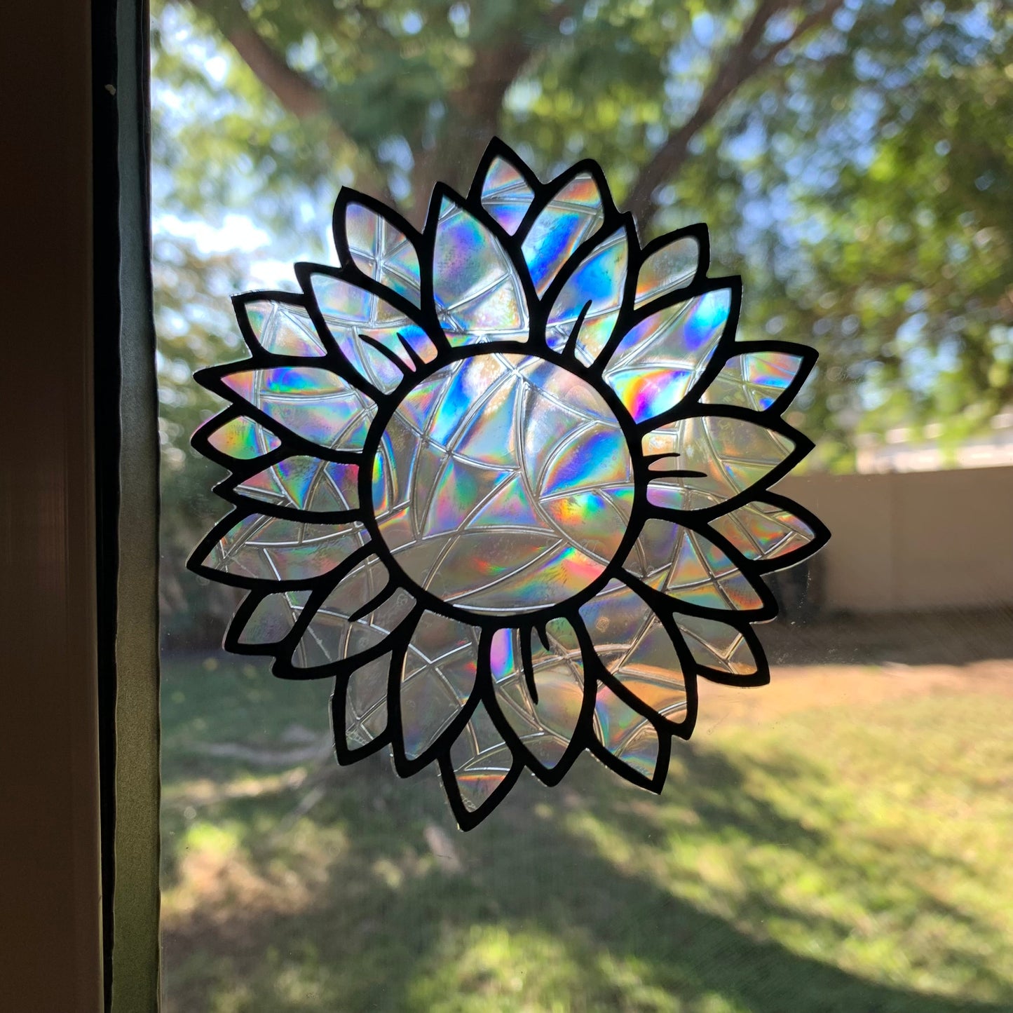 Sunflower window cling