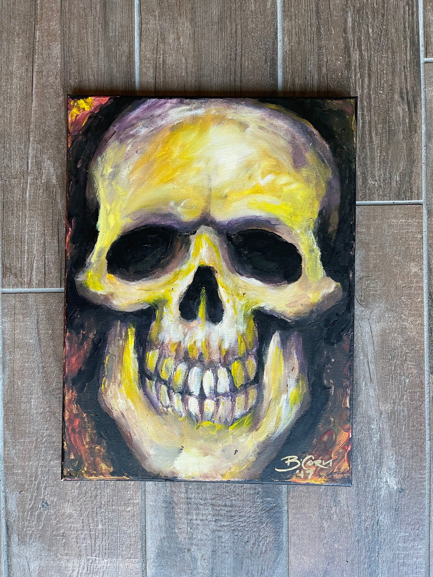 Skull painting