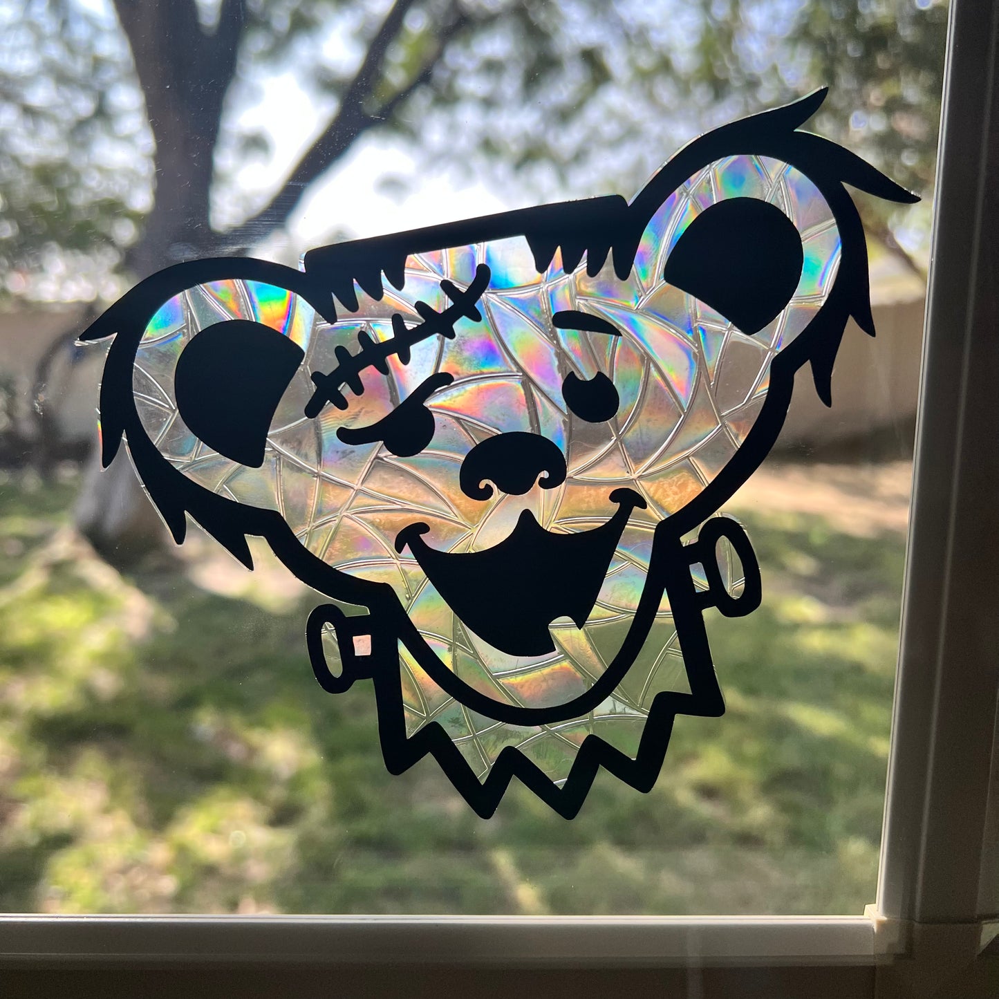Frankenbear window cling