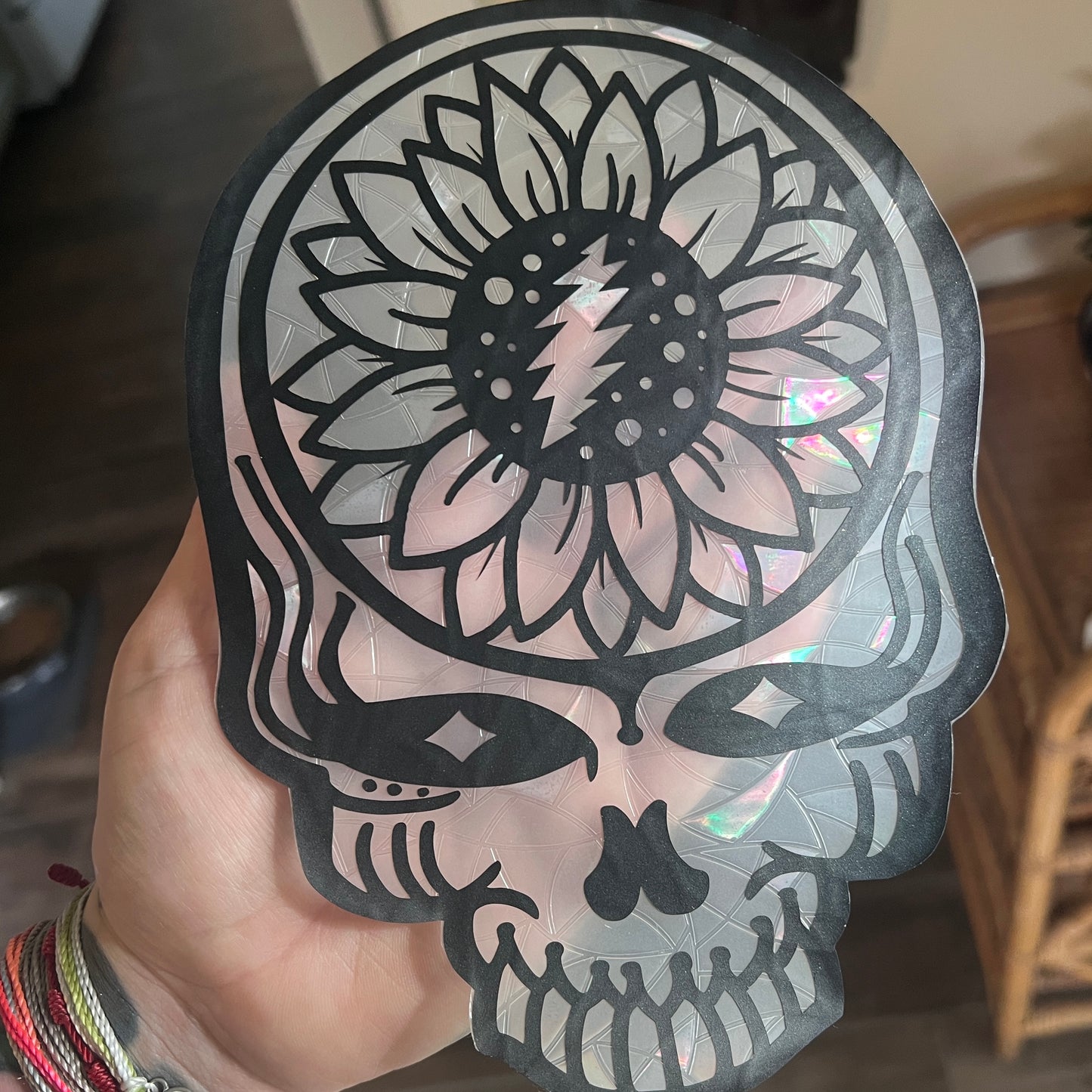 Stealie Sunflower window cling