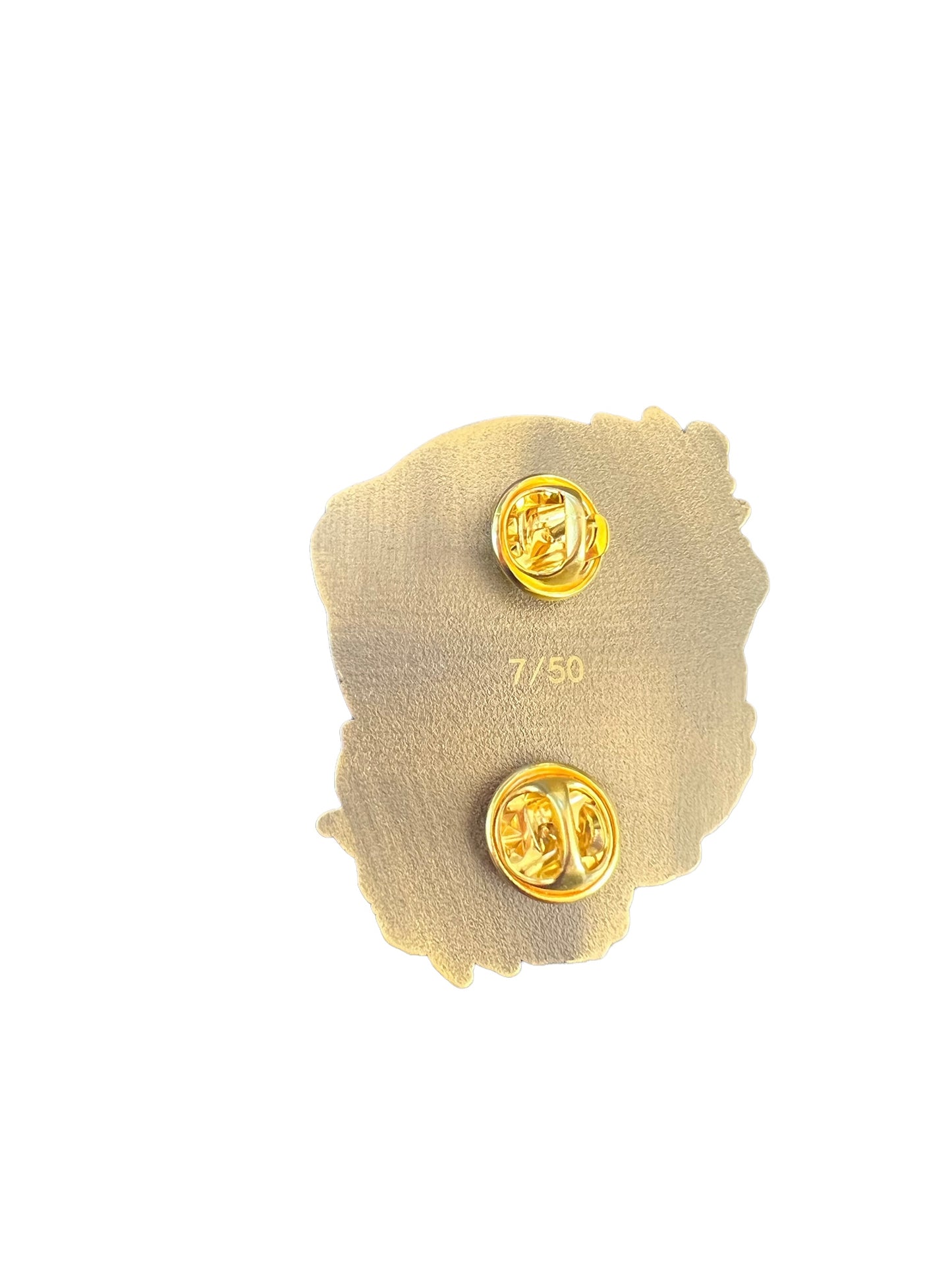 Northbound Stealie pin - antique gold