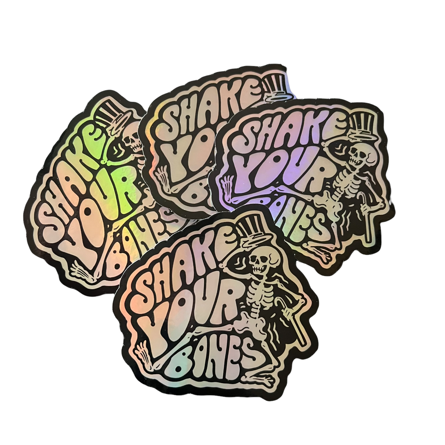 Shake Your Bones Holographic sticker