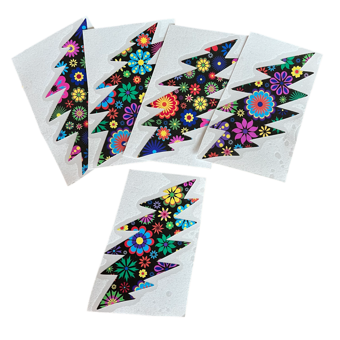 Retro Flowers Bolt sticker