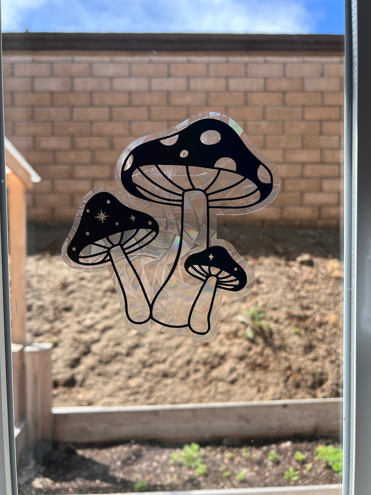 Mushroom window cling
