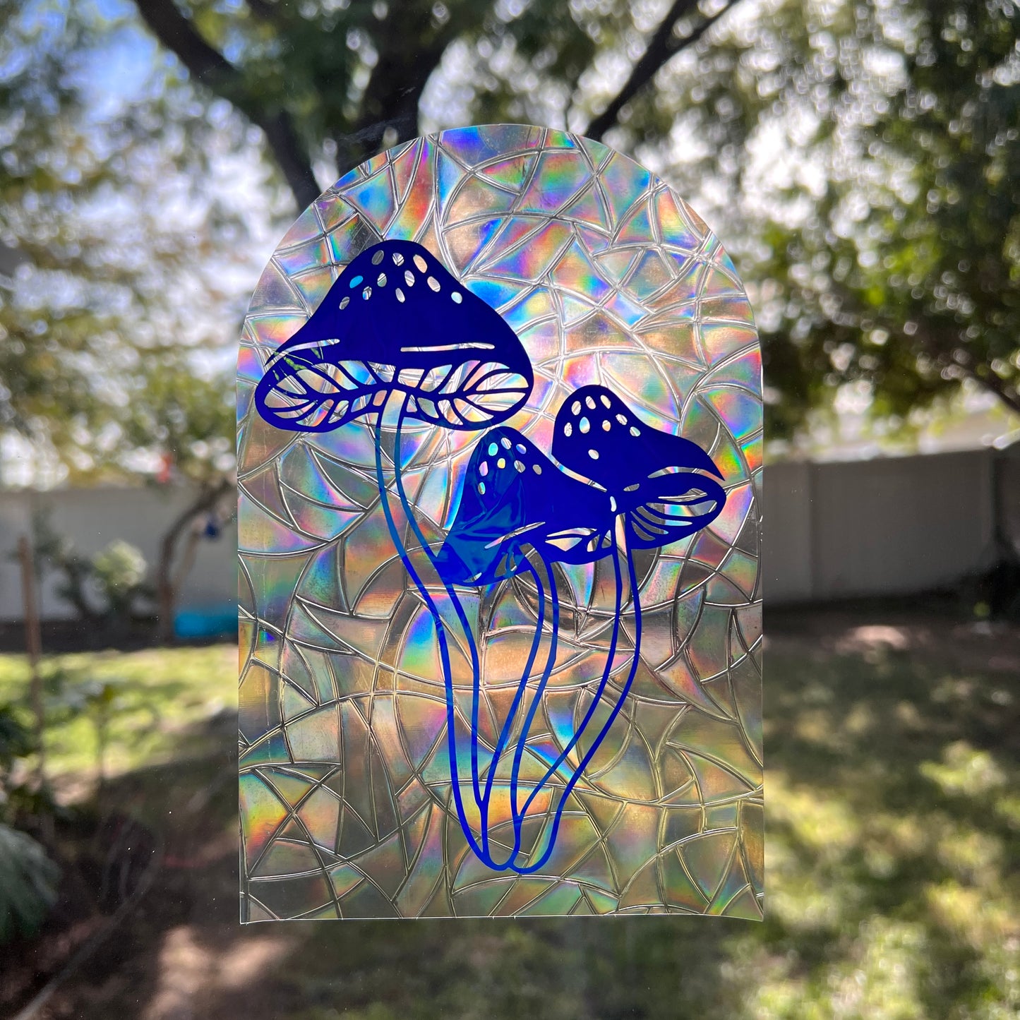 Mushroom window cling