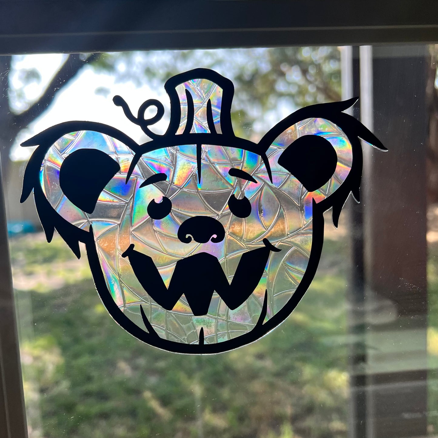 Pumpkin Bear window cling