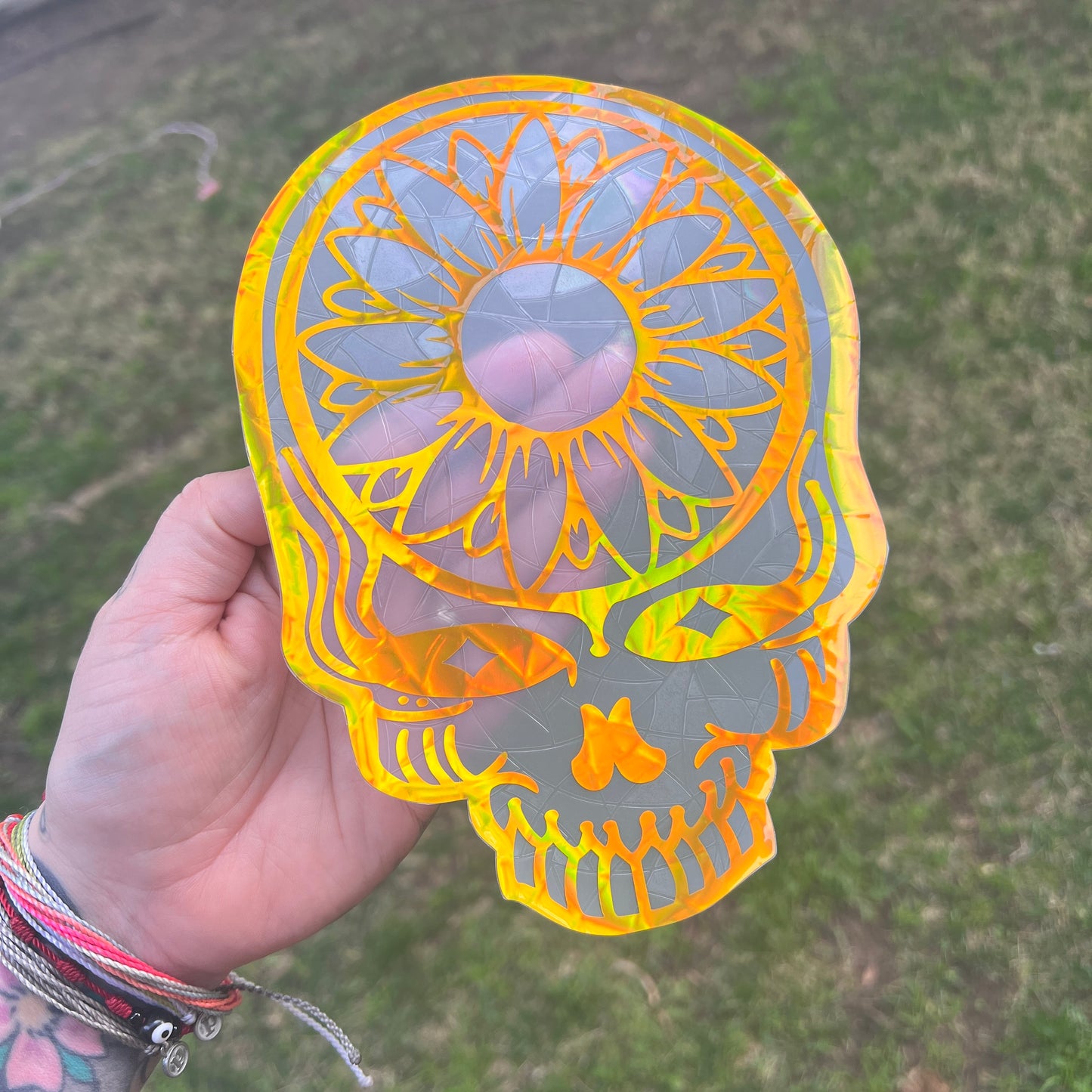 Sunflower Stealie window cling (no bolt)