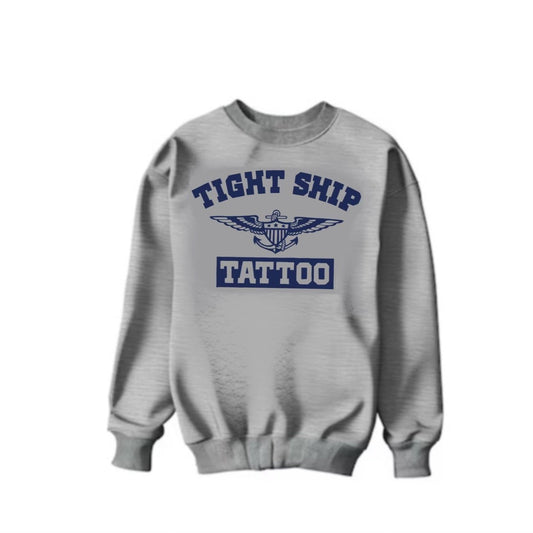 Tight Ship Tattoo Crewneck