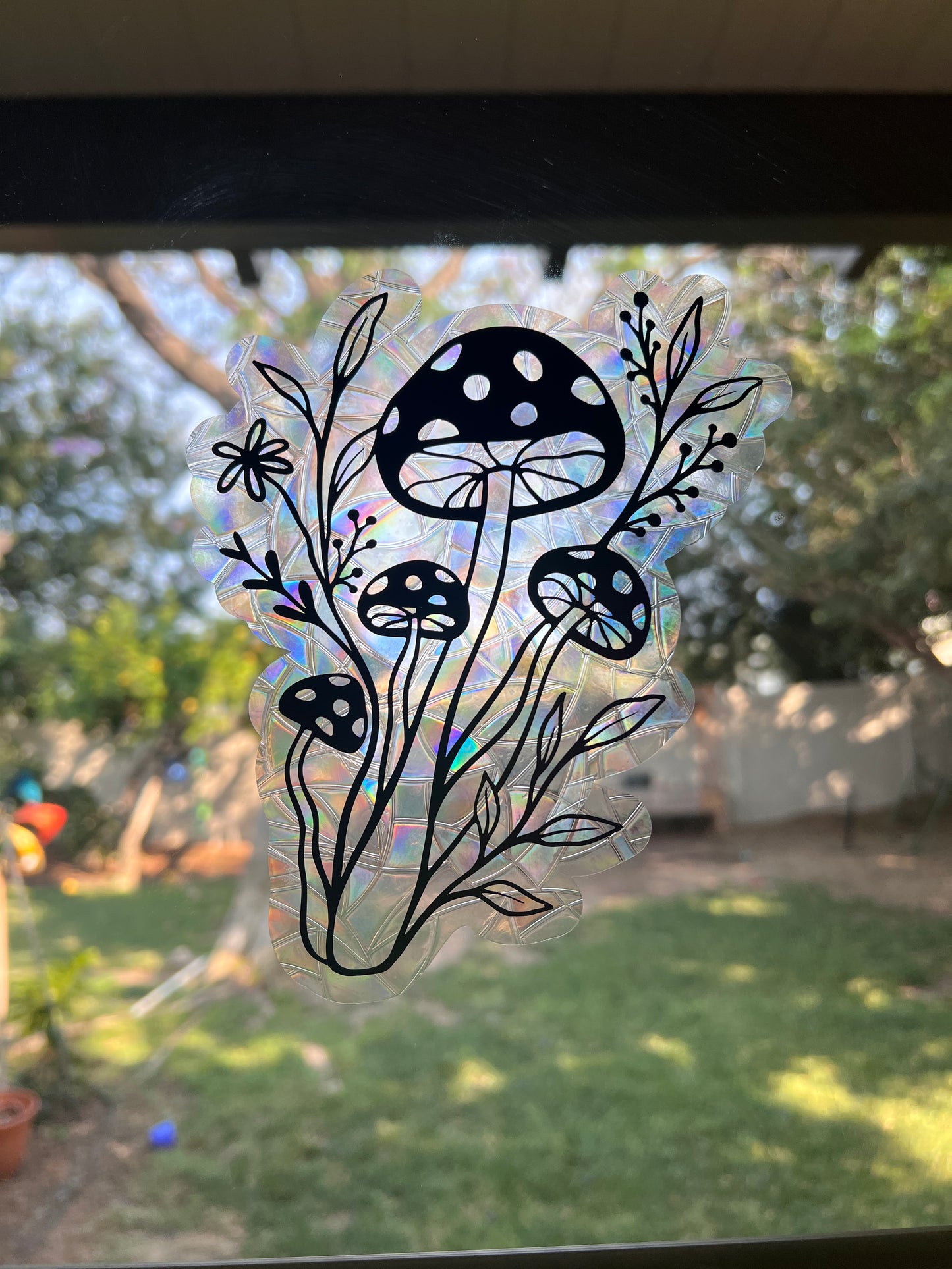 Mushroom window cling