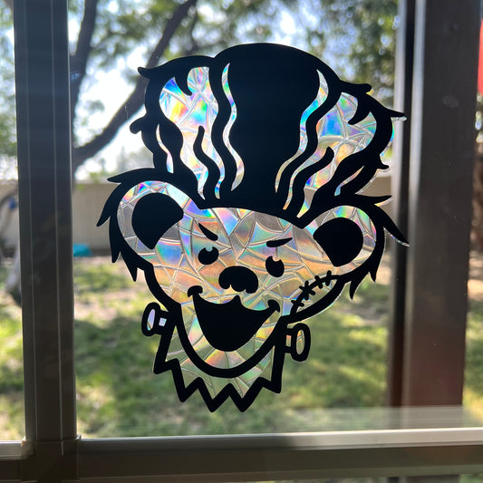 Bride of Frankenbear window cling