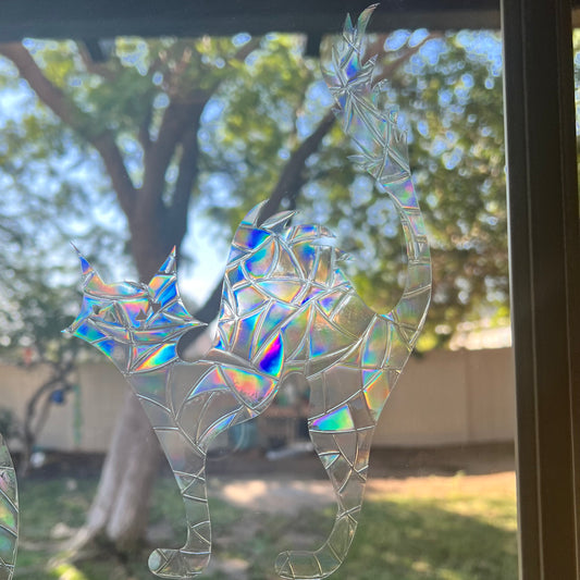 Scaredy Cat window cling