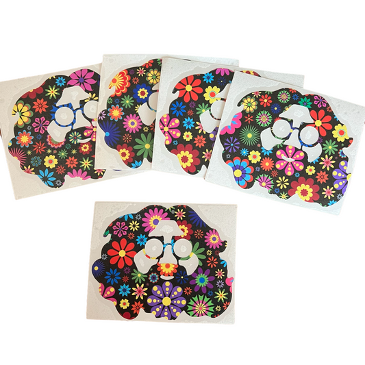 Retro flower Jerry stickers