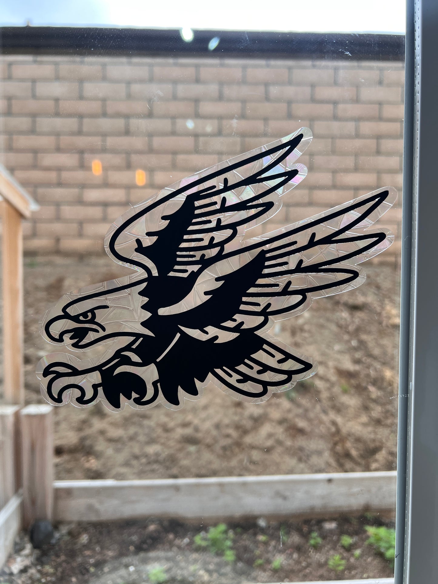 Traditional eagle window cling