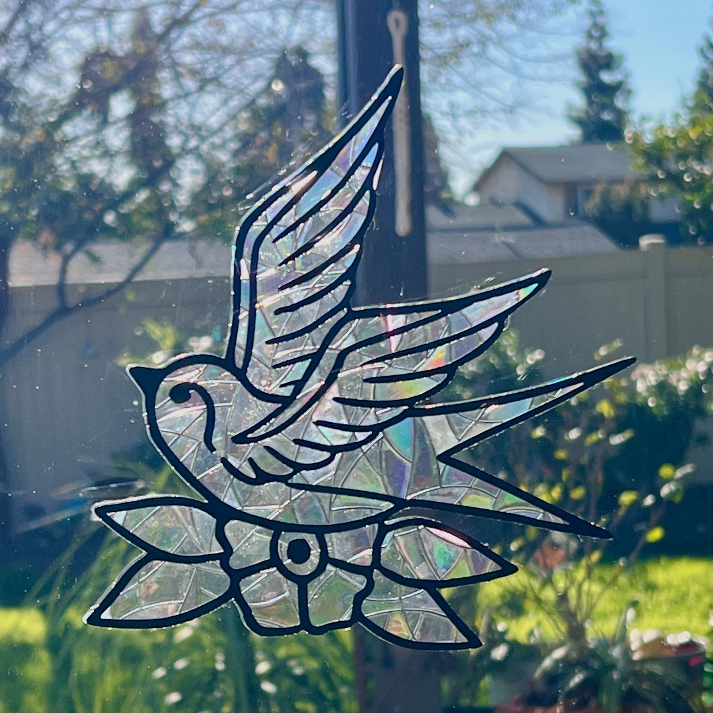 Sparrow window cling