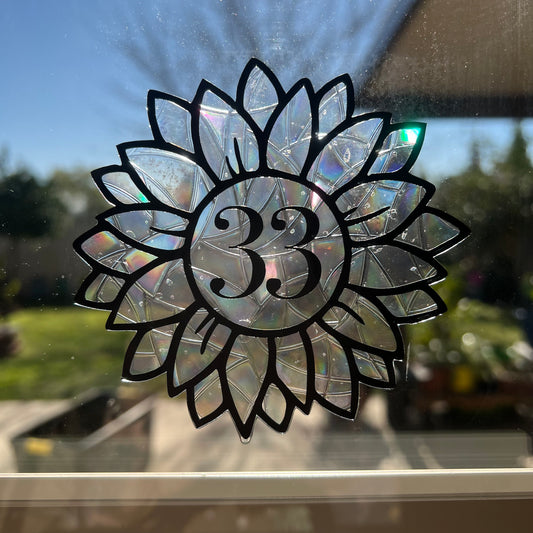 33 sunflower Billy Strings window cling