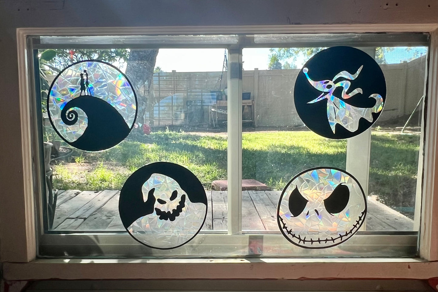 Nightmare window cling set