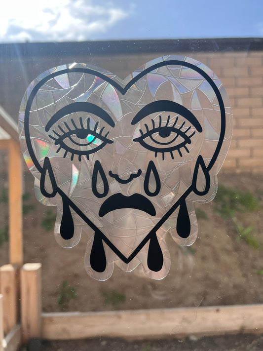 Cry Baby window cling