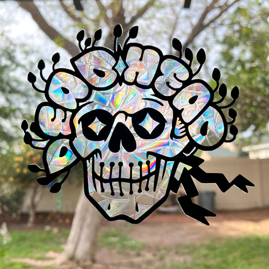 Dead Head window cling