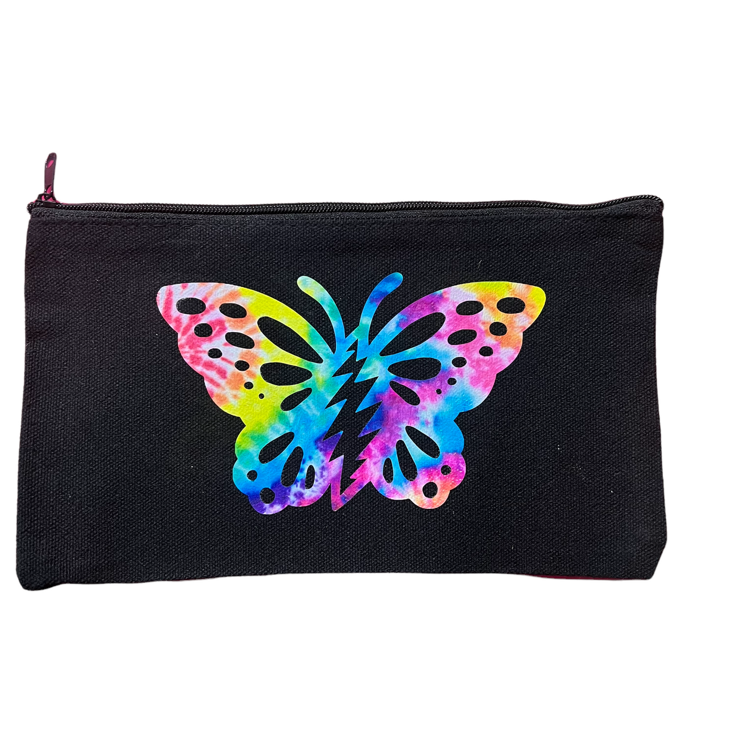 Butterfly bolt zipper pouch