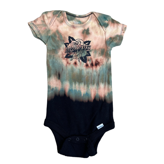 6-9 month baby onesie - Rose