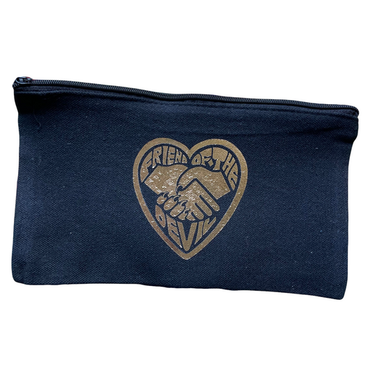 Friend of the Devil zipper pouch