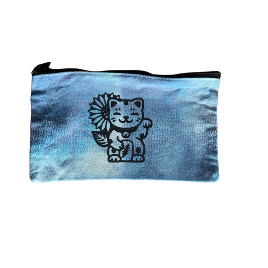 Sunflower Cat zipper pouch