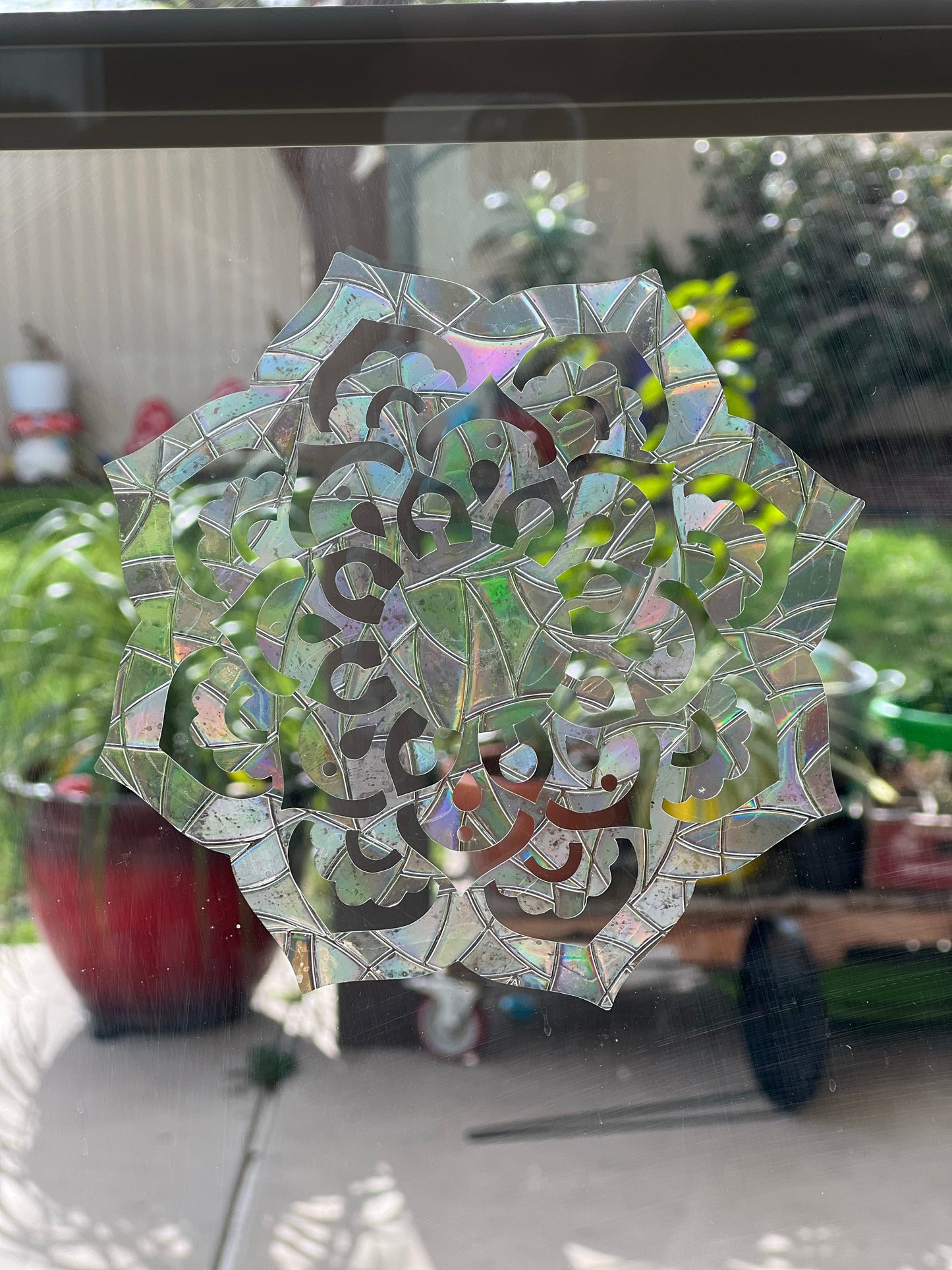 Mandala pattern 2 window cling