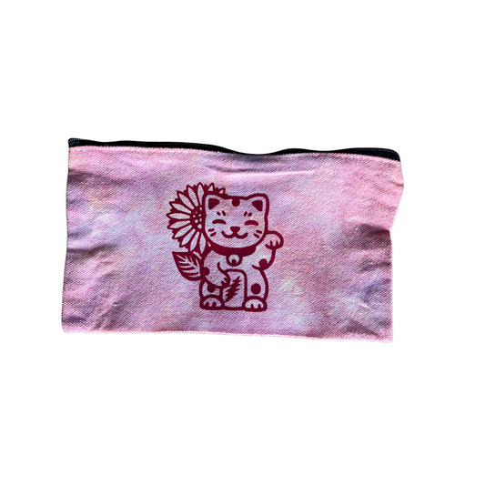 Sunflower Cat zipper pouch