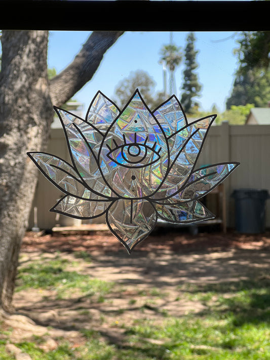 Lotus window cling