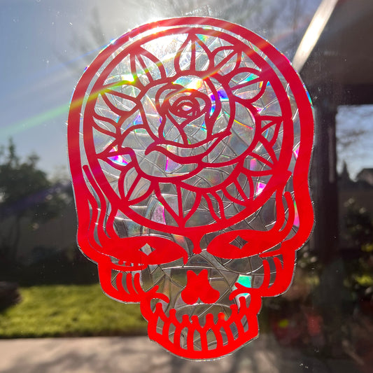 Rose Stealie window cling