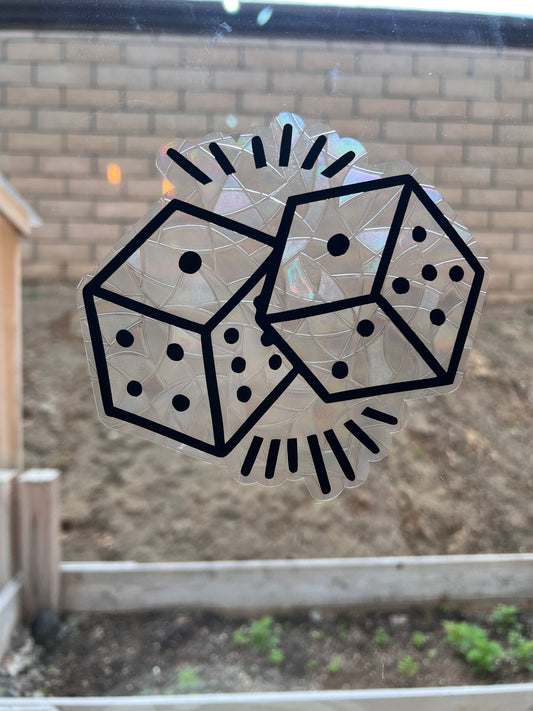 Dice window cling