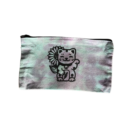 Sunflower Cat zipper pouch